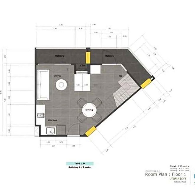 Продажа 1-спальной квартиры в Utopia Loft 59 м² (ID 443)