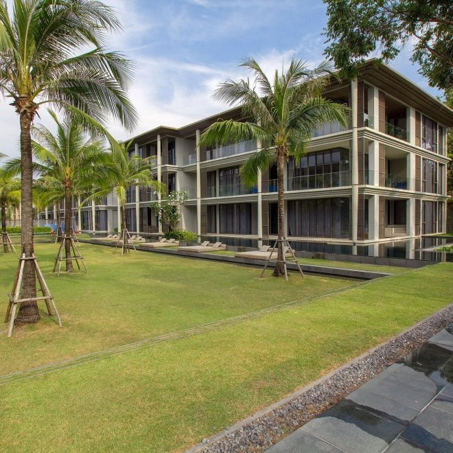 อพาร์ทเมนท์ 2 ห้องนอนในบ้านไม้ขาว (ID 134)