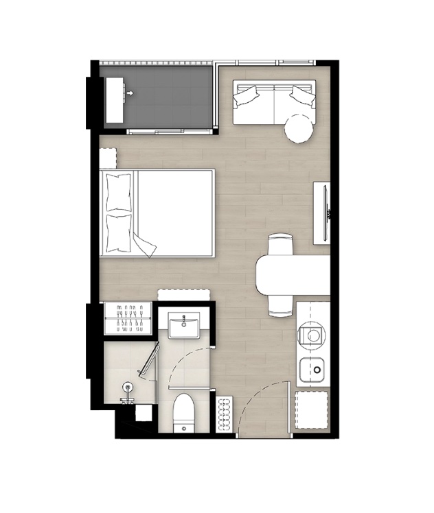 В продаже студия в So Origin Kata (ID 75)