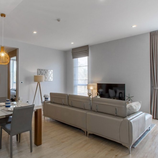 อพาร์ทเมนท์ 2 ห้องนอนในบ้านไม้ขาว (ID 134)