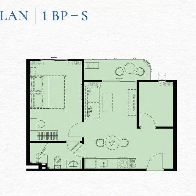 1-room apartment, The Title Cielo Rawai, unit CRB303 (ID 271)