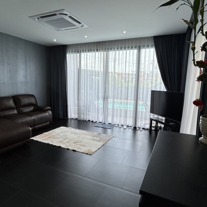 2 спальная вилла с бассейном в Чалонге (ID 1)