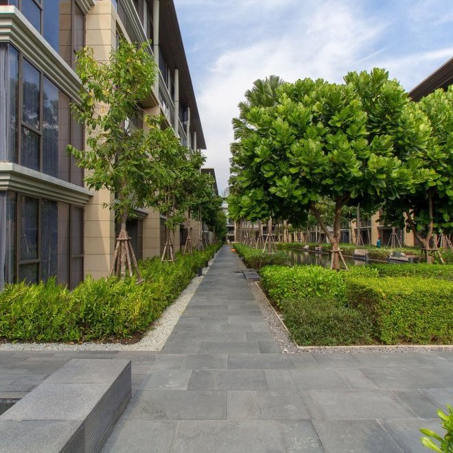 อพาร์ทเมนท์ 2 ห้องนอนในบ้านไม้ขาว (ID 134)