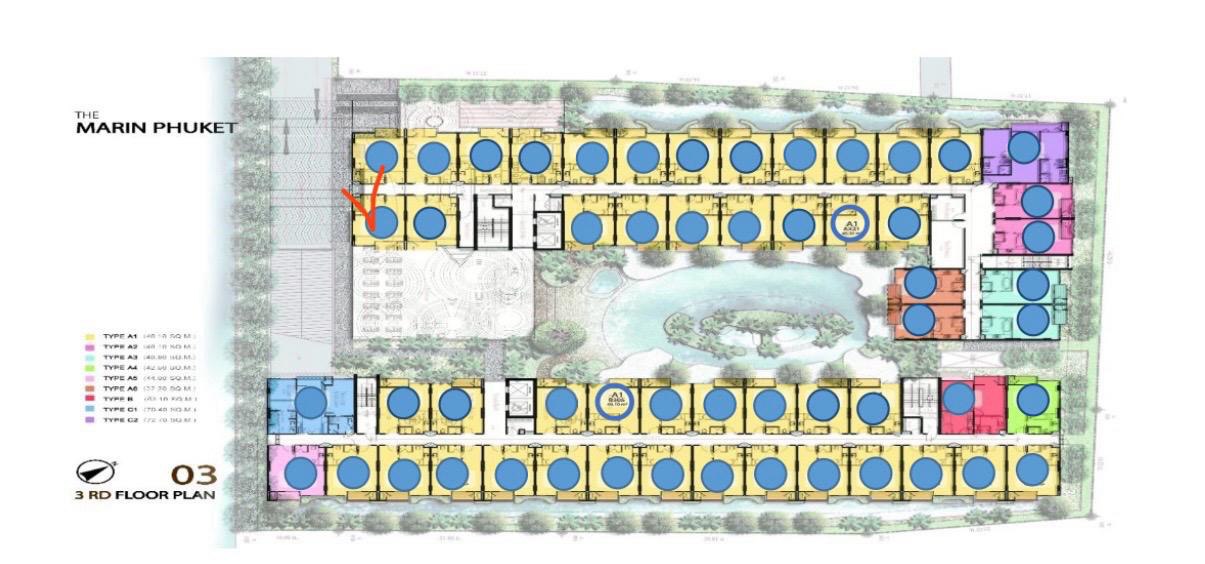 The Marin — студия 41 м², юнит А328 (ID 424)