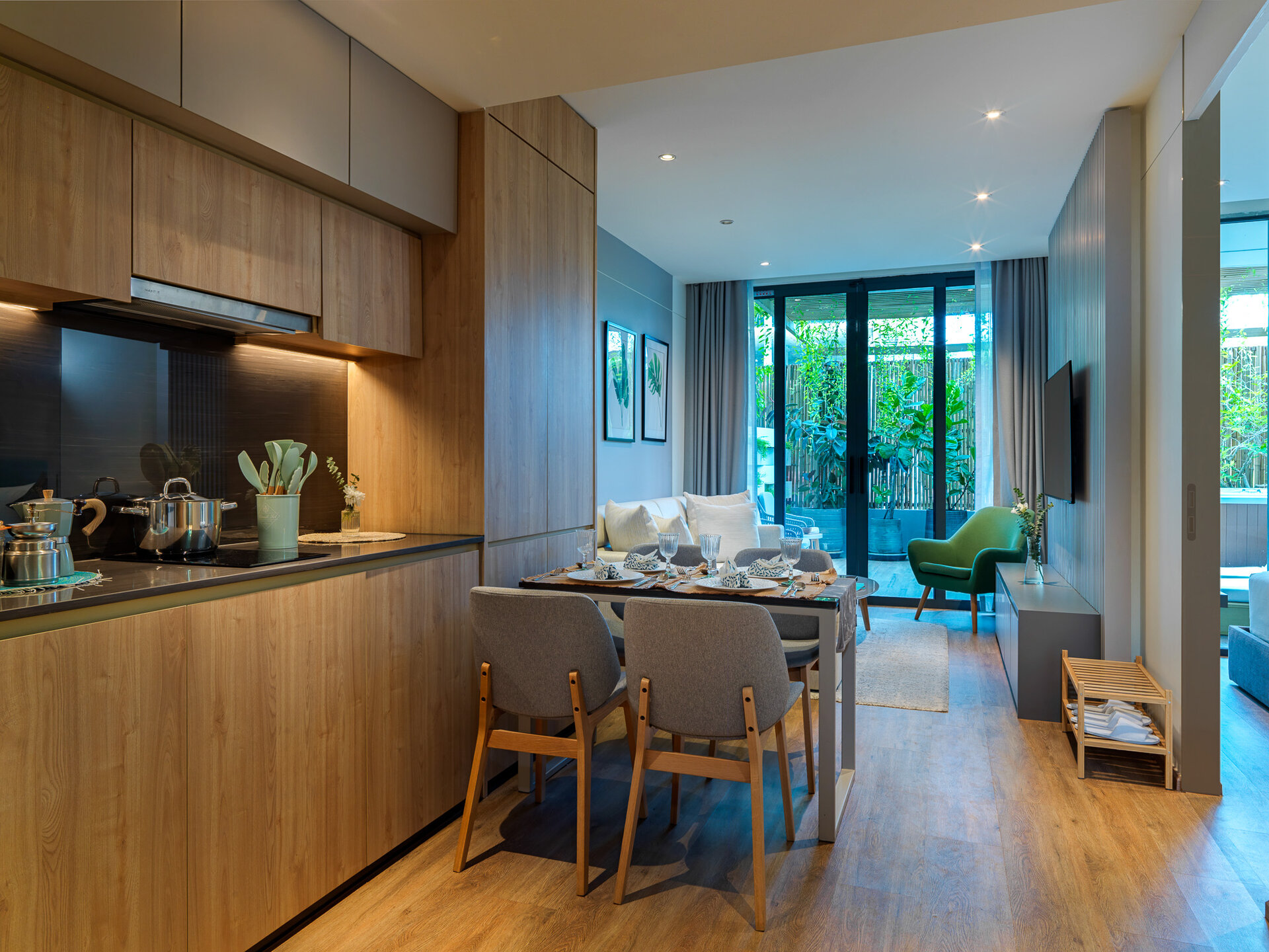 ลายันกรีนพาร์คเฟส 1—2 ห้องนอน (ID 146)