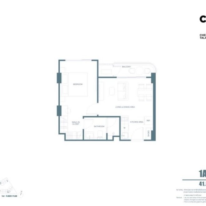 Продажа 1 спальной квартиры в Canvas Cherngtalay (ID 342)