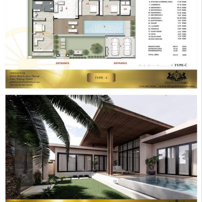 Продажа 3-спальной виллы в Gold Chariot Pool Villa (ID 385)