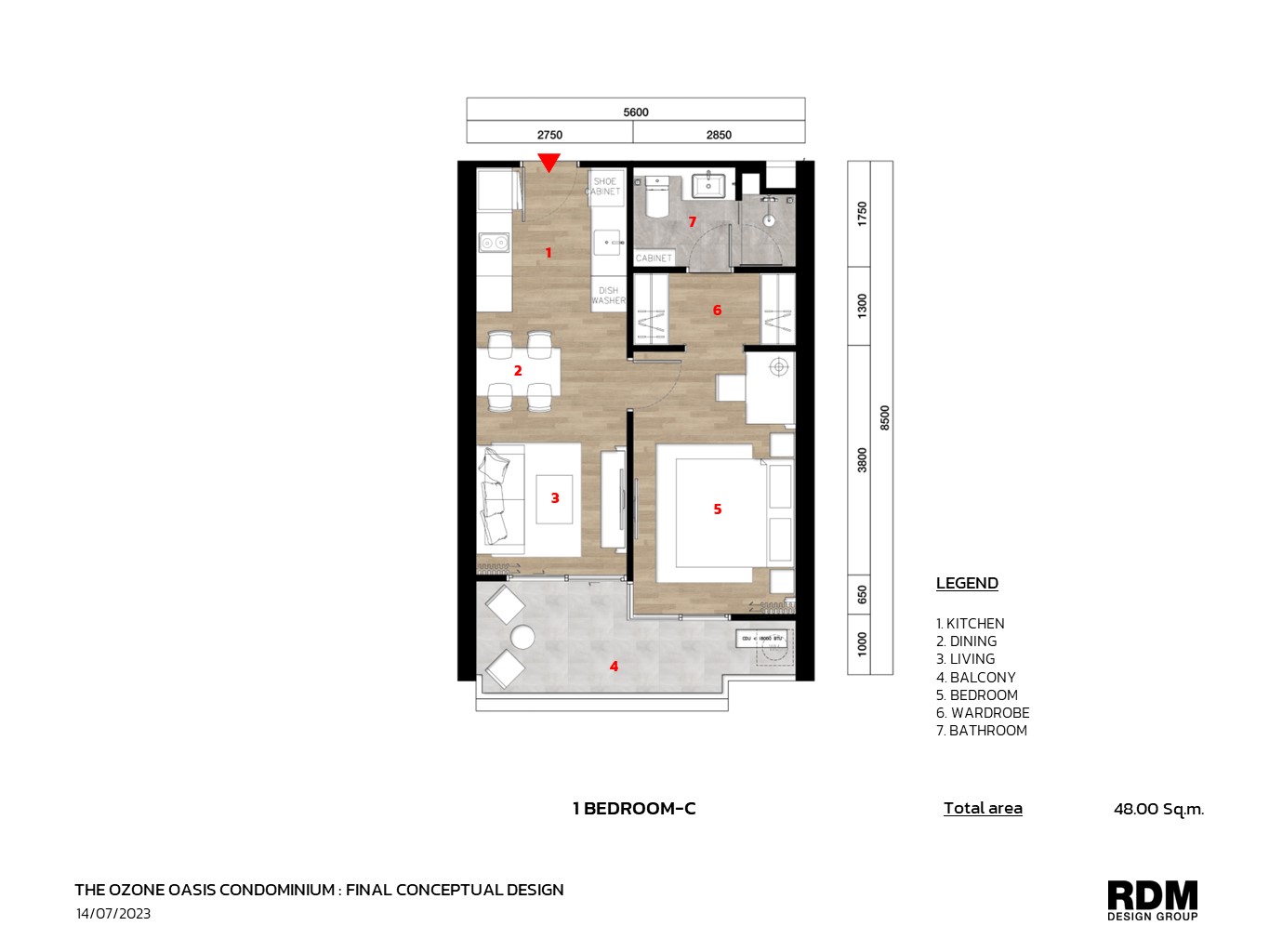 1 bedroom apartment for sale in The Ozone Condominium (ID 364)