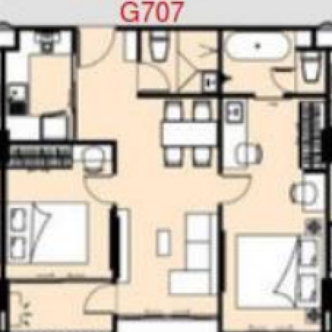 Продажа 2-спальной квартиры в Utopia Urban Glam 60 м² (ID 460)