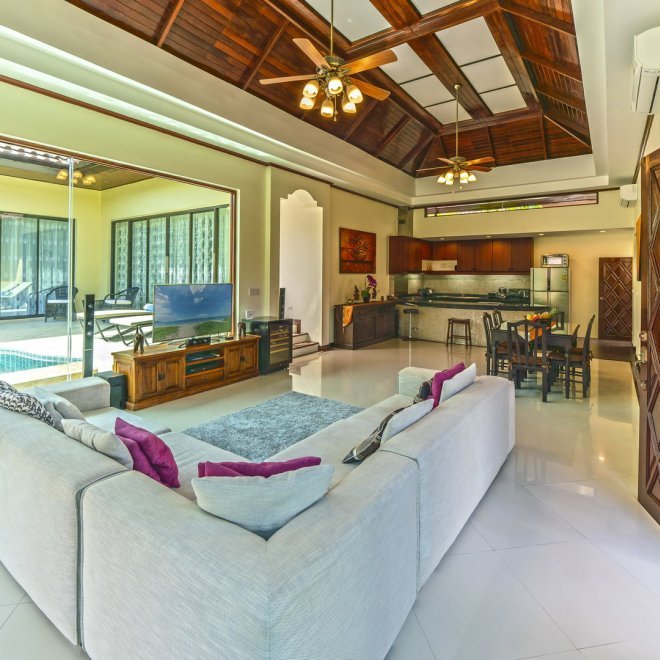 Аренда — роскошная вилла с 3+1 спальнями рядом с пляжем БангТао (ID 288)