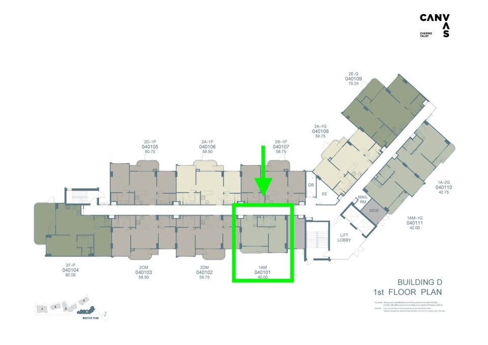 Продажа 1 спальной квартиры в Canvas Cherngtalay (ID 342)