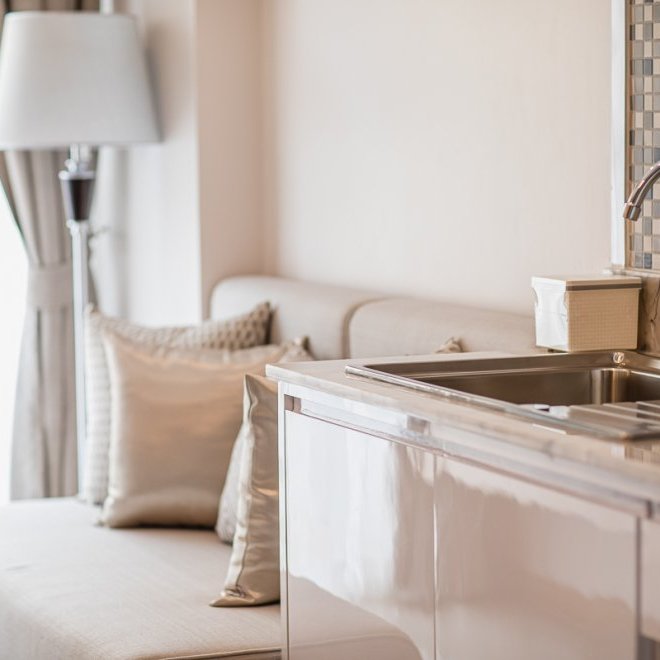 อพาร์ตเมนต์ 1 ห้องนอนพร้อมวิวทะเลในปาล์เมตโต 1 (ID 179)