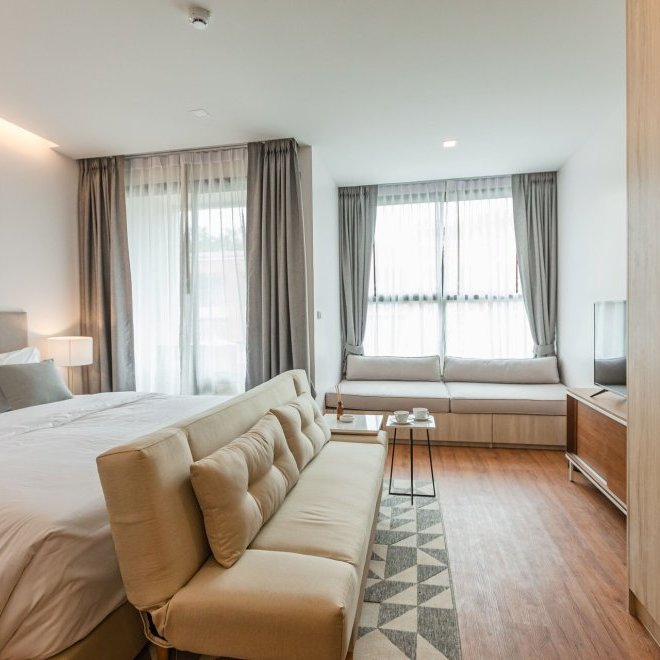 Просторная 1-спальная квартира в The Proud Rawai — юнит 406 (ID 223)