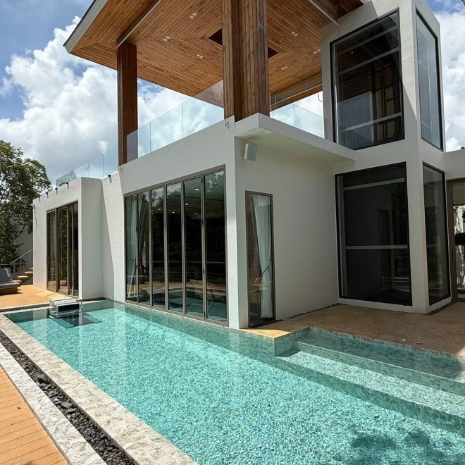 เลคฟร้อนท์วิลล่าบ้านมานิค-5 ห้องนอน (ID 155)