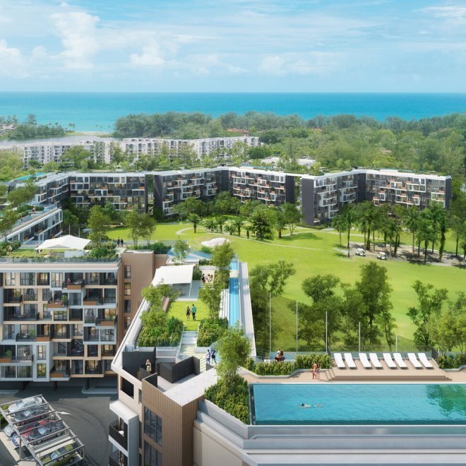 Продаётся студия с видом на гольф-поле в Laguna Skypark (ID 496)