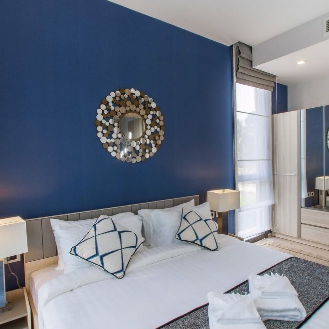 อพาร์ทเมนท์ 2 ห้องนอนในบ้านไม้ขาว (ID 134)