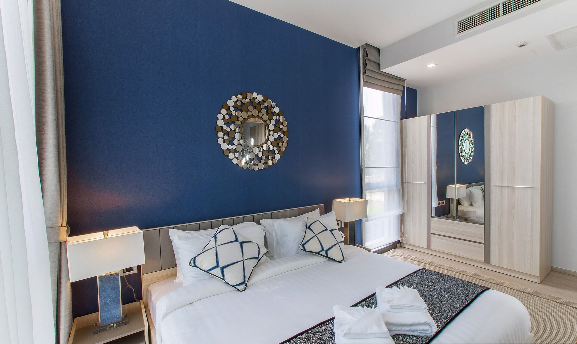 อพาร์ทเมนท์ 2 ห้องนอนในบ้านไม้ขาว (ID 134)