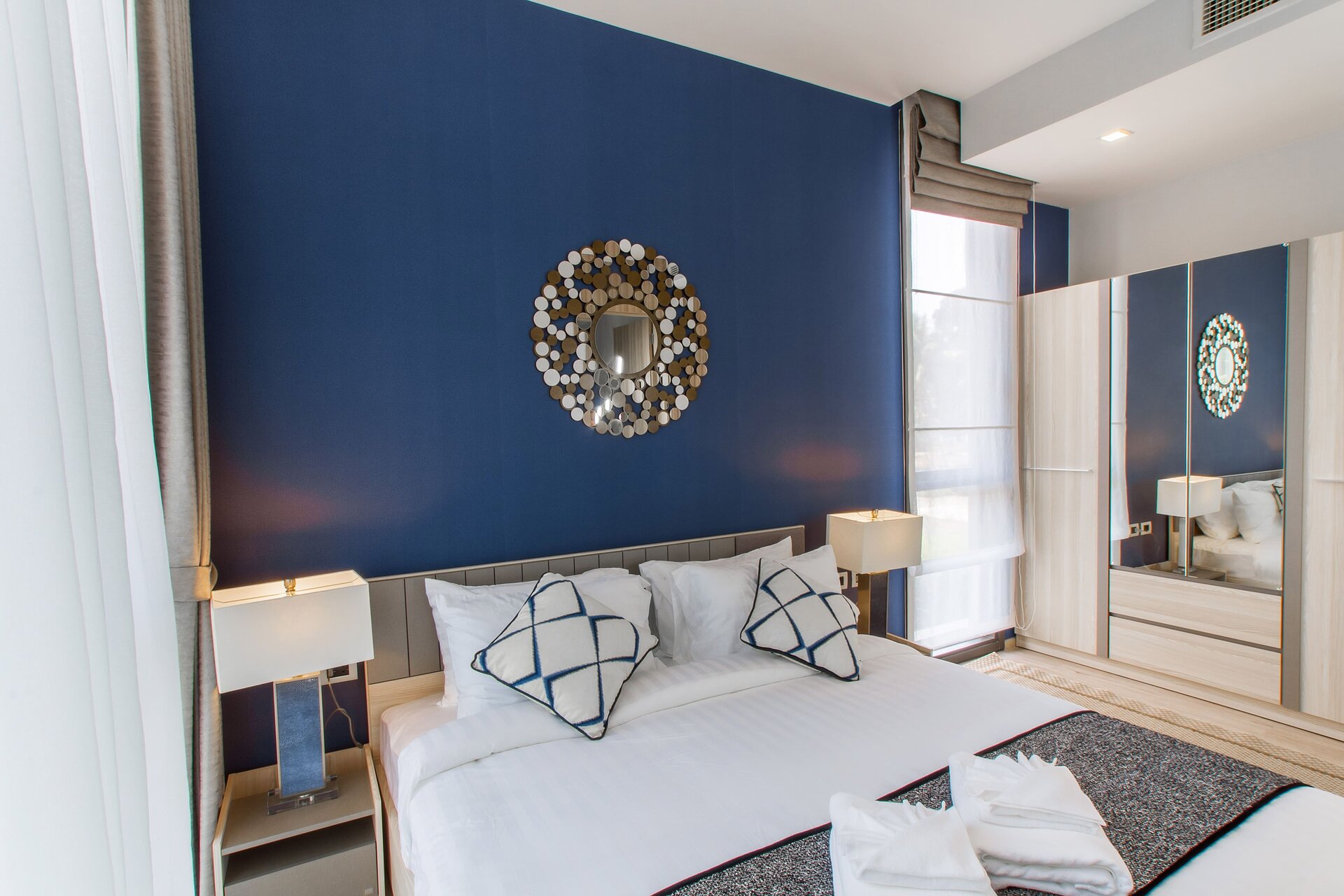 อพาร์ทเมนท์ 2 ห้องนอนในบ้านไม้ขาว (ID 134)