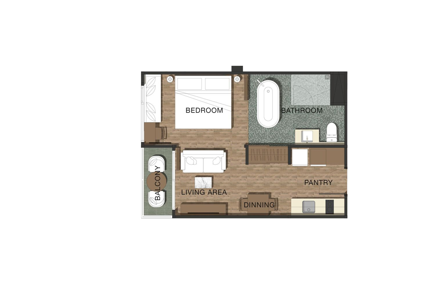 Продажа 1-спальной квартиры в Proud Residence, юнит ААМ407 (ID 472)