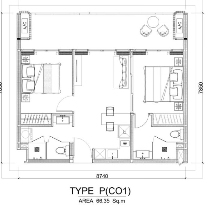 Продажа 2-спальной квартиры в Sunshine Beach площадью 60 м² - D510 (ID 410)