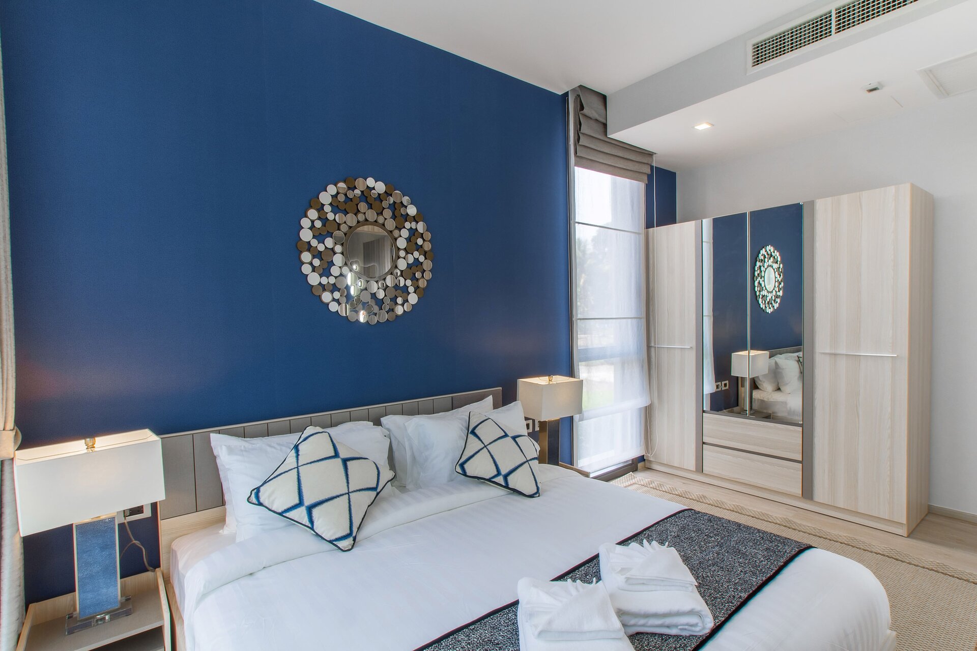 อพาร์ทเมนท์ 2 ห้องนอนในบ้านไม้ขาว (ID 134)