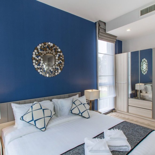 อพาร์ทเมนท์ 2 ห้องนอนในบ้านไม้ขาว (ID 134)