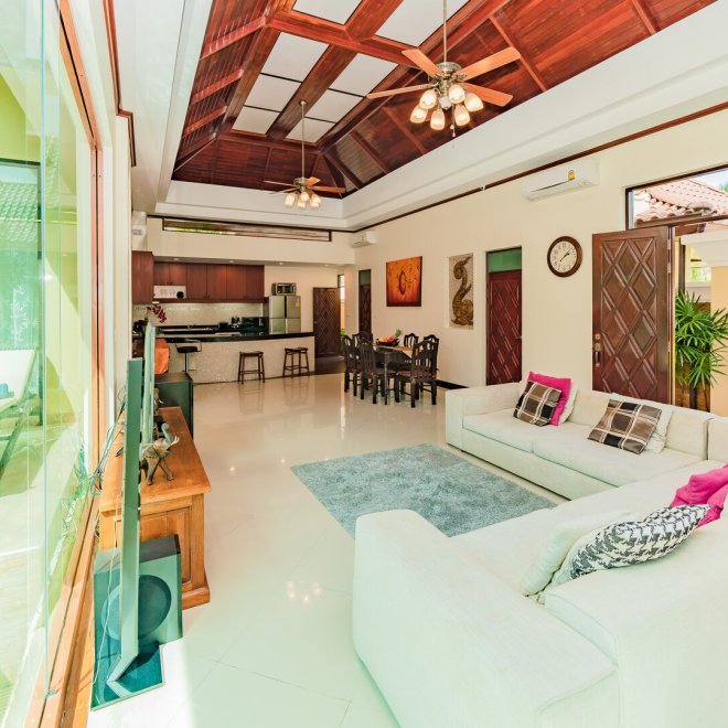 Аренда — роскошная вилла с 3+1 спальнями рядом с пляжем БангТао (ID 288)