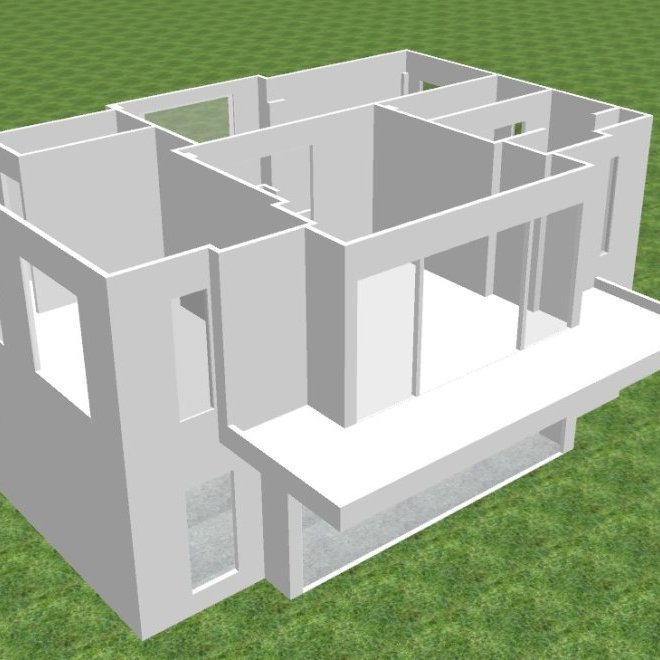 Вилла на этапе строительства (ID 695)
