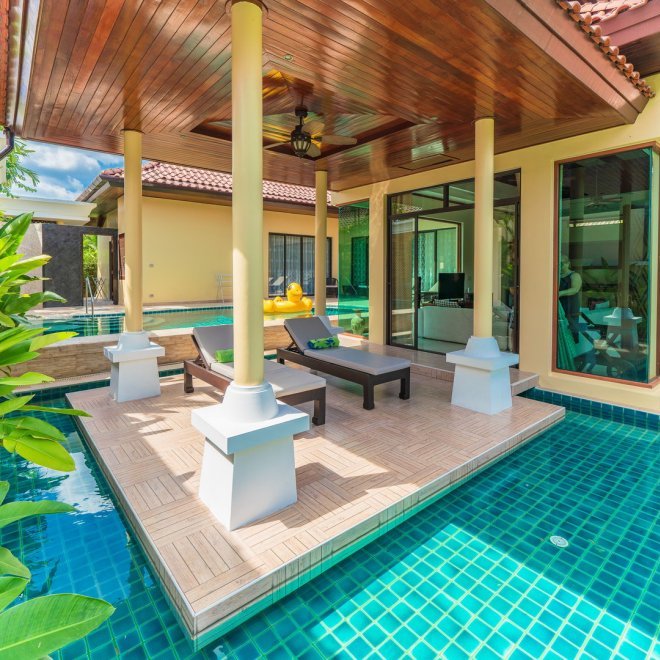 Аренда — роскошная вилла с 3+1 спальнями рядом с пляжем БангТао (ID 288)