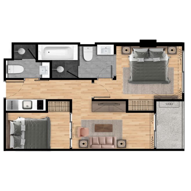 Продажа 1 спальной квартиры в Rawayana North (ID 512)