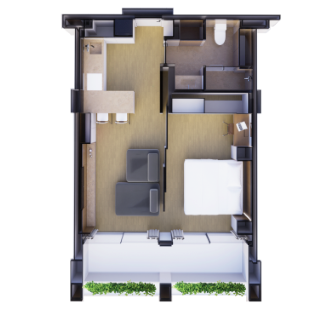 Продам 1 спальную квартиру в The Momentum (ID 60)