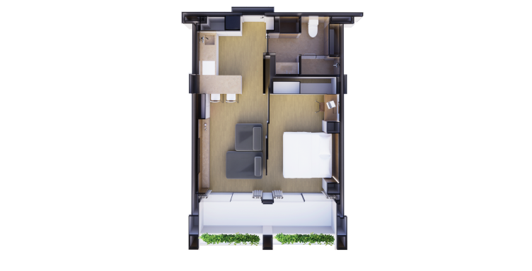 Продам 1 спальную квартиру в The Momentum (ID 60)