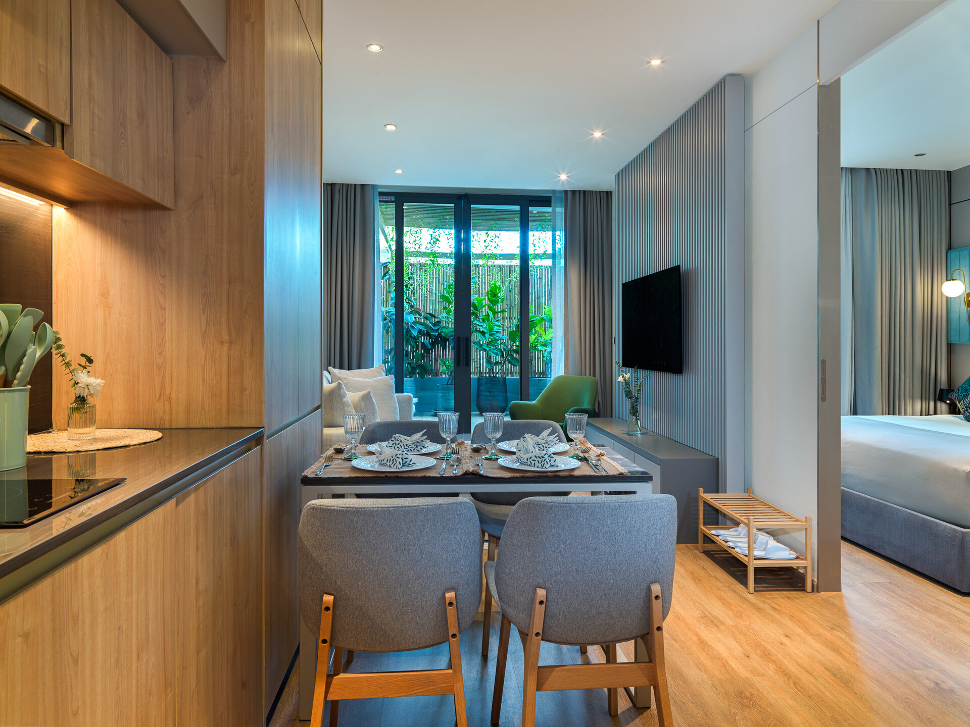 ลายันกรีนพาร์คเฟส 1—2 ห้องนอน (ID 146)