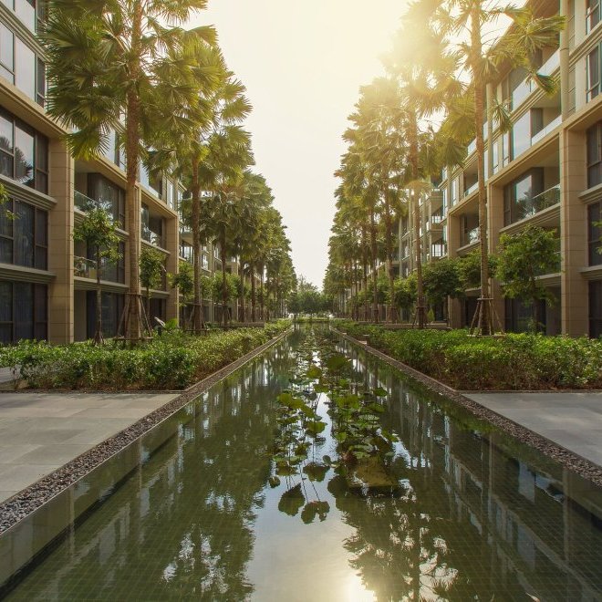 อพาร์ทเมนท์ 2 ห้องนอนในบ้านไม้ขาว (ID 134)