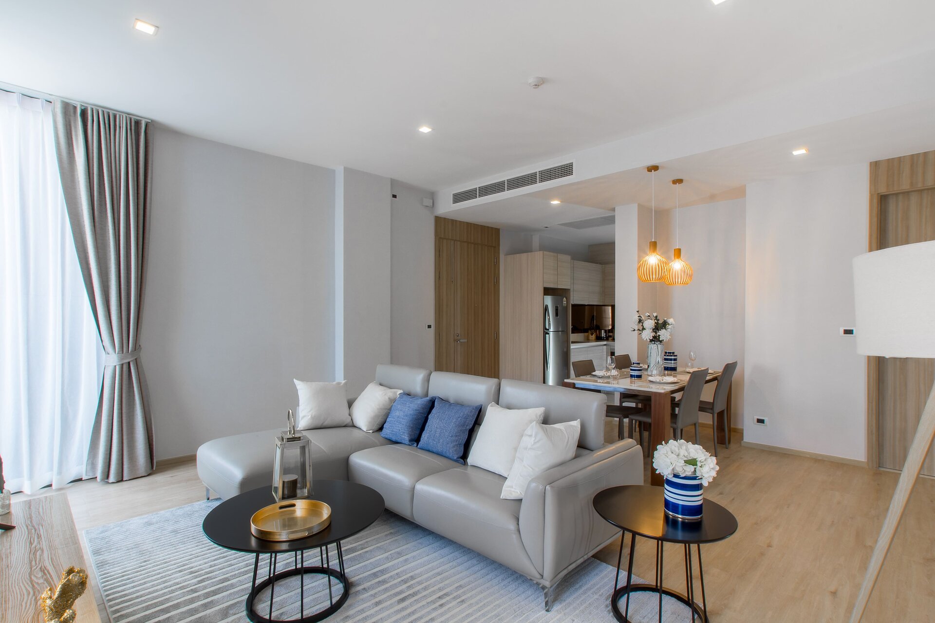 อพาร์ทเมนท์ 2 ห้องนอนในบ้านไม้ขาว (ID 134)