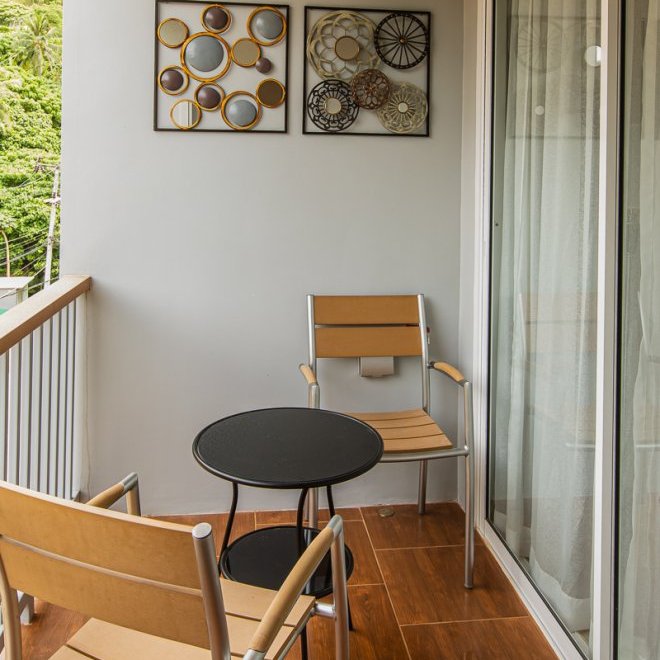 อพาร์ตเมนต์ 1 ห้องนอนพร้อมวิวทะเลในปาล์เมตโต 1 (ID 179)