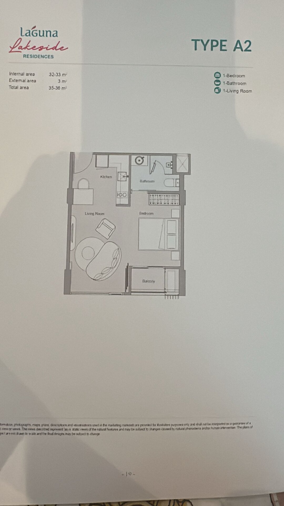 1-卧室拉古娜湖滨单位-1418 (ID 108)