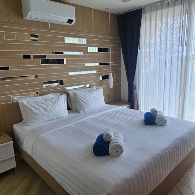 อพาร์ตเมนต์ 1 ห้องนอนวิวทะเล (ID 115)