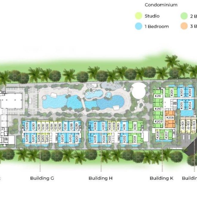 Студия в Layan Green Park Phase 2 (ID 128)