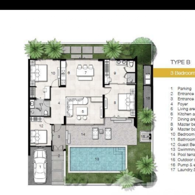 Trichada Sky — вилла 3 спальни (ID 154)