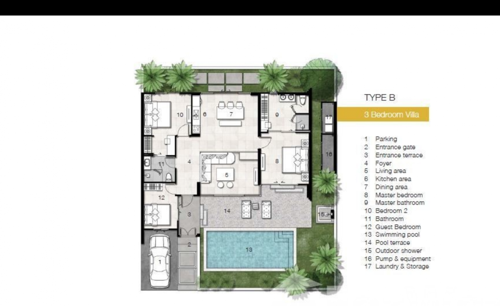 Trichada Sky — вилла 3 спальни (ID 154)