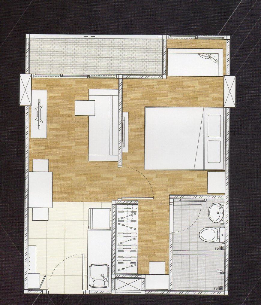 1-спальная квартира в Zcape 2 (ID 167)