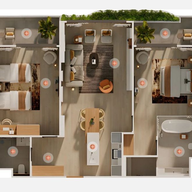 2 ห้องนอนสำหรับขายในลายันกรีนพาร์ค (ID 352)