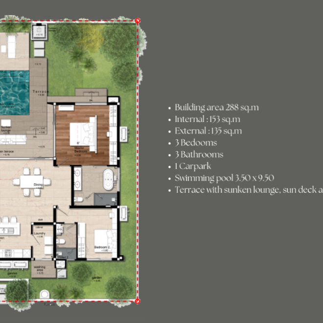 ขายวิลล่าโบทานิก้าโมเดิร์นลอฟท์ที่สอง-ยูนิต 05 (ID 264)