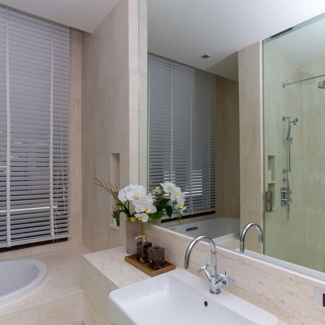 อพาร์ทเมนท์ 2 ห้องนอนในบ้านไม้ขาว (ID 134)