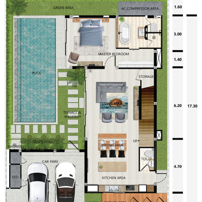 Zenithy Villas — Unit S22, 3 bedrooms, Phuket (ID 255)