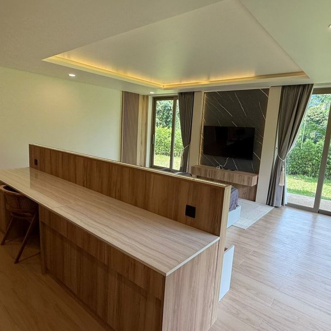 เลคฟร้อนท์วิลล่าบ้านมานิค-5 ห้องนอน (ID 155)