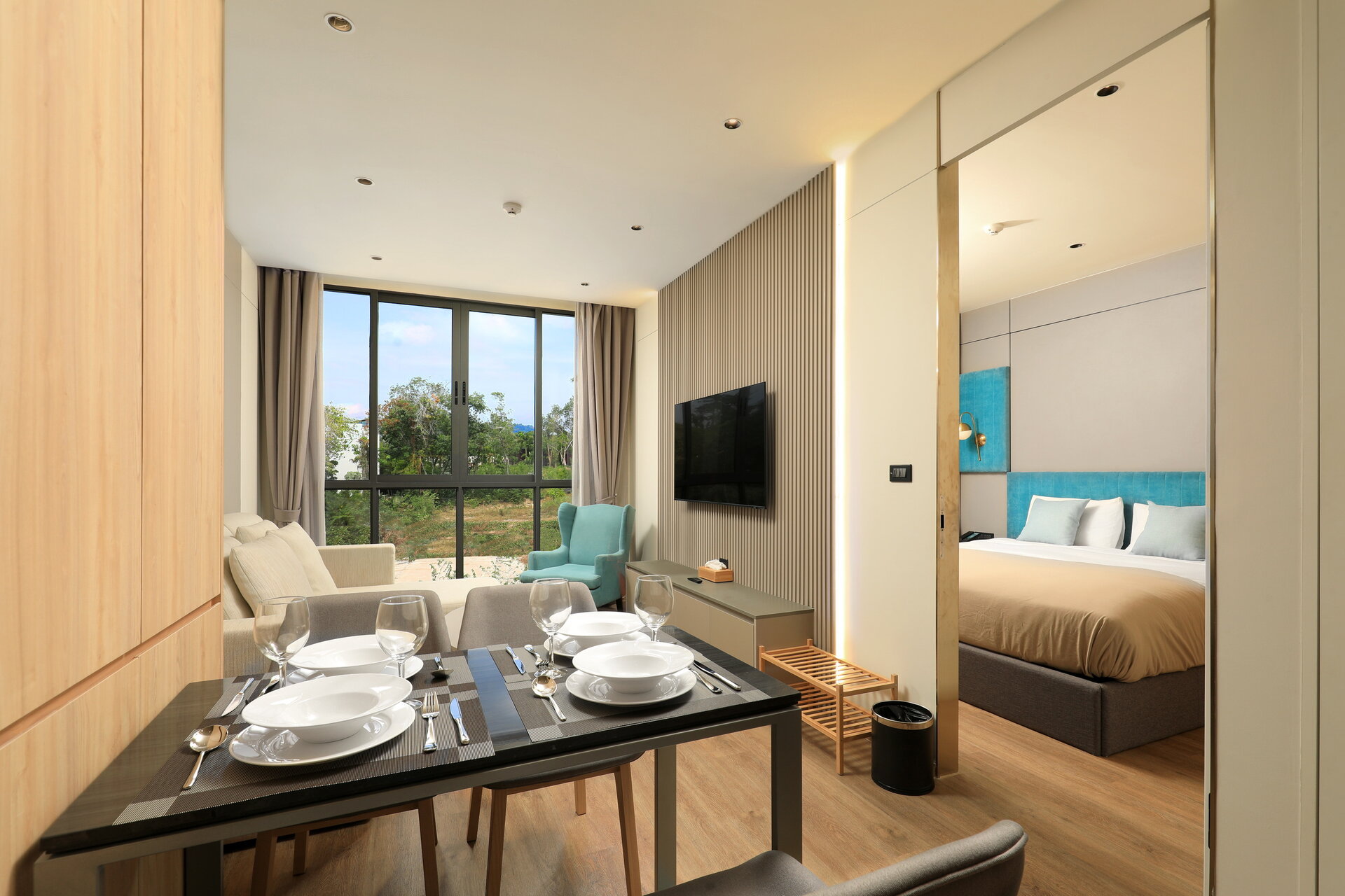 拉扬绿色公园一卧室公寓 (ID 54)