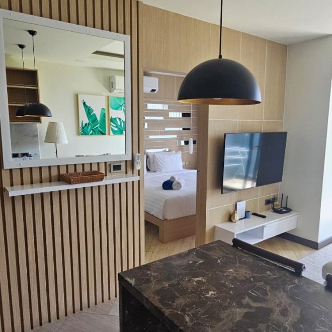 อพาร์ตเมนต์ 1 ห้องนอนวิวทะเล (ID 115)