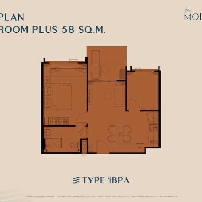 Продажа 1 спальной квартиры в The Title Modeva, юнит В106 (ID 516)